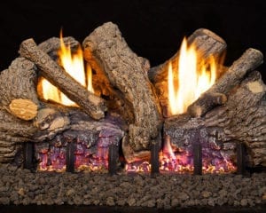 wood burning fireplace in Plano