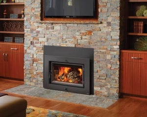 wood burning fireplace in Plano