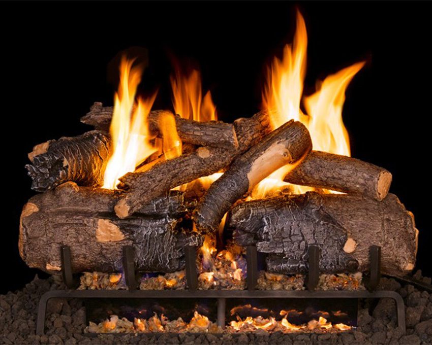 How To Gas Logs Or Fire Glass, Concrete Gas Fireplace Logs