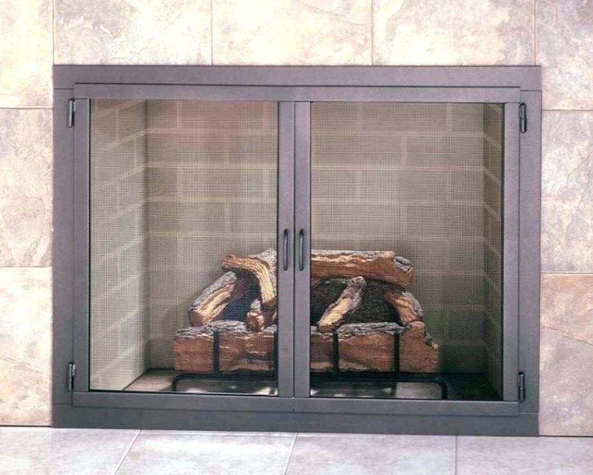 fireplace glass doors