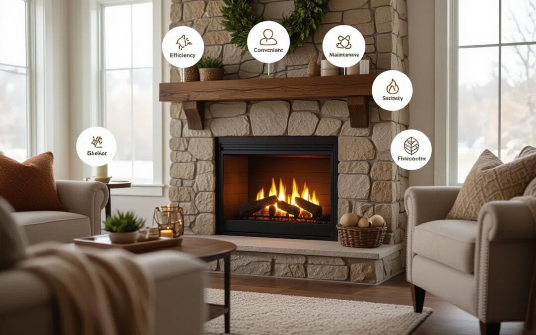 What 7 Benefits Does a Wood Fireplace with Gas Logs Offer?